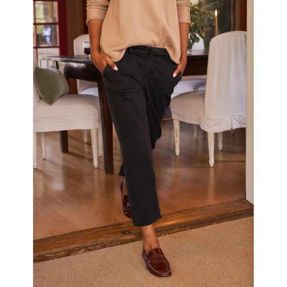 FRANK & EILEEN WICKLOW ITALIAN PERFORMANCE TWILL PANTS BLACK - Picture 3 of 8